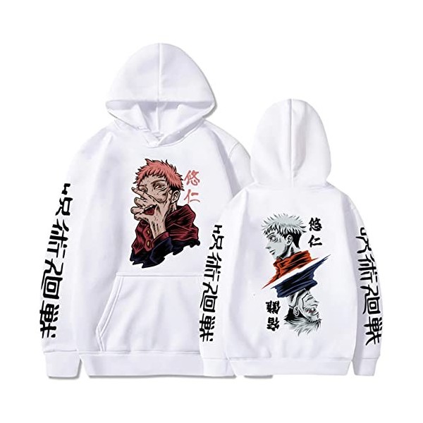 zhedu Manga Gojo Satoru Sweatshirts Japonais Jujutsu Kaisen Sweatshirt Yuji Itadori Sweats à Capuche Pull Y2k Pulls Streetwea