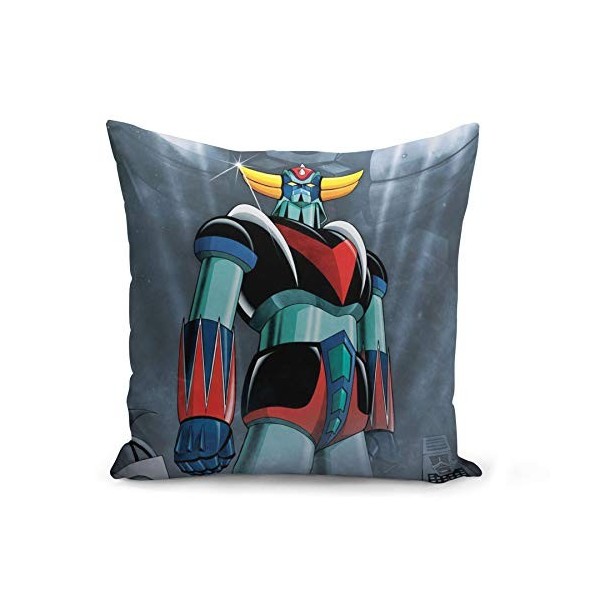Housse de Coussin 40x40 cm Goldorak Couleur Hero Manga Robot Dessin Anime