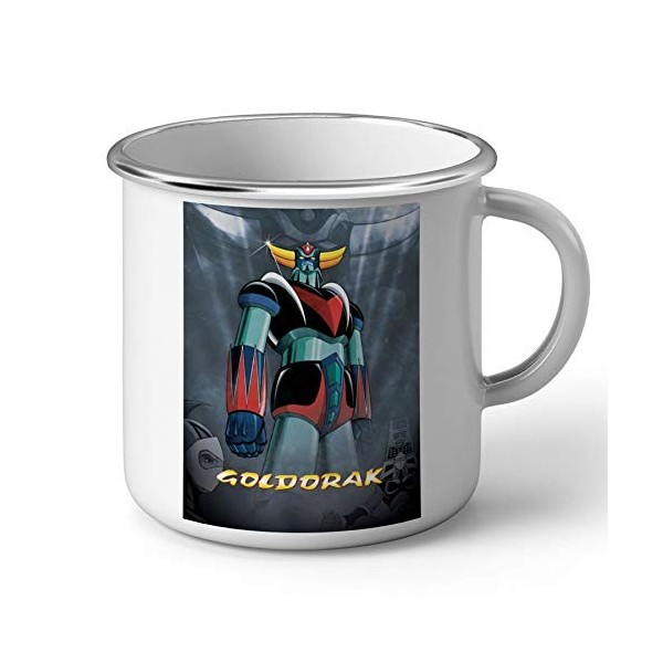Mug en Métal Emaillé Goldorak Couleur Hero Manga Robot Dessin anime