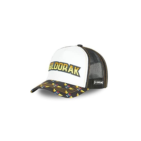 Casquette Homme & Femme Goldorak, Casquette Trucker, Multi-Sport, Doux et Athlétique, Blanc, Jaune, Bleu, Noir, Taille TU