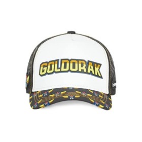 Casquette Homme & Femme Goldorak, Casquette Trucker, Multi-Sport, Doux et Athlétique, Blanc, Jaune, Bleu, Noir, Taille TU