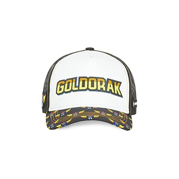 Casquette Homme & Femme Goldorak, Casquette Trucker, Multi-Sport, Doux et Athlétique, Blanc, Jaune, Bleu, Noir, Taille TU