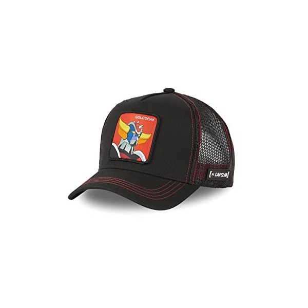 Casquette Homme & Femme Goldorak, Casquette Trucker, Confortable, Athlétique et sans Déformation, Noir, Orange, Jaune, Bleu, 