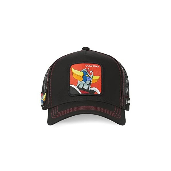 Casquette Homme & Femme Goldorak, Casquette Trucker, Confortable, Athlétique et sans Déformation, Noir, Orange, Jaune, Bleu, 
