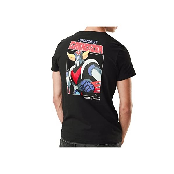 Tee Shirt Homme Goldorak, T-Shirt Homme 100% Coton, Original et Confortable, Noir, Rouge, Jaune, Bleu, Taille M
