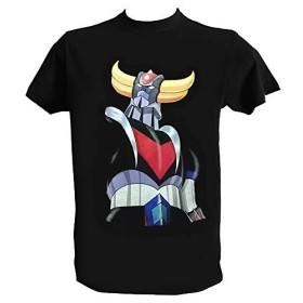 Tee Shirt Goldorak UFO Robot Homme Enfant Dessin Anime Manga 80, Homme - XL Noir