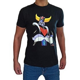 Tee Shirt Goldorak UFO Robot Homme Enfant Dessin Anime Manga 80, Homme - XL Noir