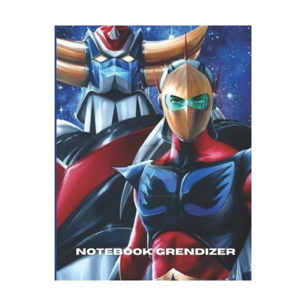 Notebook Grendizer : Grendizer Notebook For Kids And Adults, 120 Pages: Goldorak