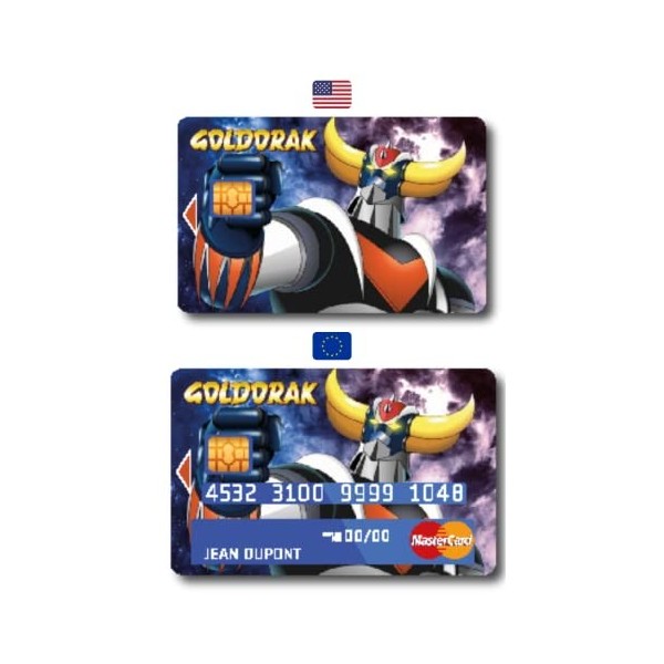 Sticker Autocollant Carte Bancaire - Geek Goldorak 2 - COPPIA - Démarquez-vous en personnalisant votre Carte Bancaire à petit