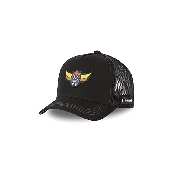 [ X ] CAPSLAB Casquette Homme & Femme Goldorak, Casquette Trucker, Durable, Doux et Original, Noir, Jaune, Bleu, Rouge, Taill