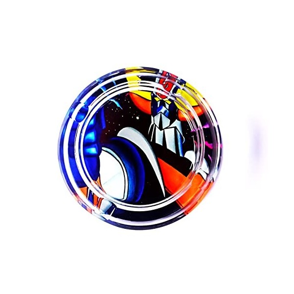 Cendrier en verre GOLDORAK, cadeau unique en son genre, bon pour collectionneur également et pour toutes occasions