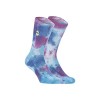 [ X ] CAPSLAB Chaussette Homme Goldorak, 1 Paire de Chaussette Haute Tie & Dye, Confortable et Douce, Bleu, Rose, Violet, Tai