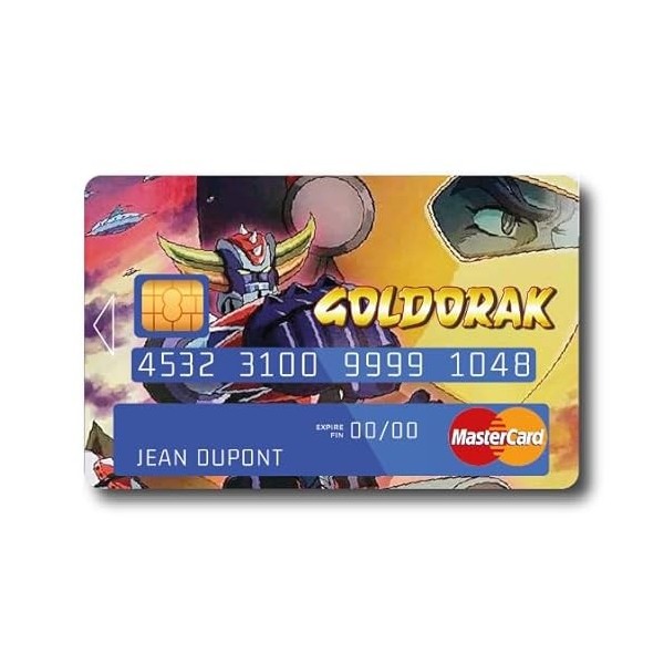 Sticker Autocollant Carte Bancaire - Goldorak 3 - COPPIA - Démarquez-vous en personnalisant votre Carte Bancaire à petit prix