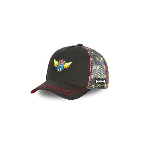 [ X ] CAPSLAB Casquette Homme & Femme Goldorak, Casquette Trucker, Doux, Athlétique et Original, Noir, Jaune, Bleu, Rouge, Ta