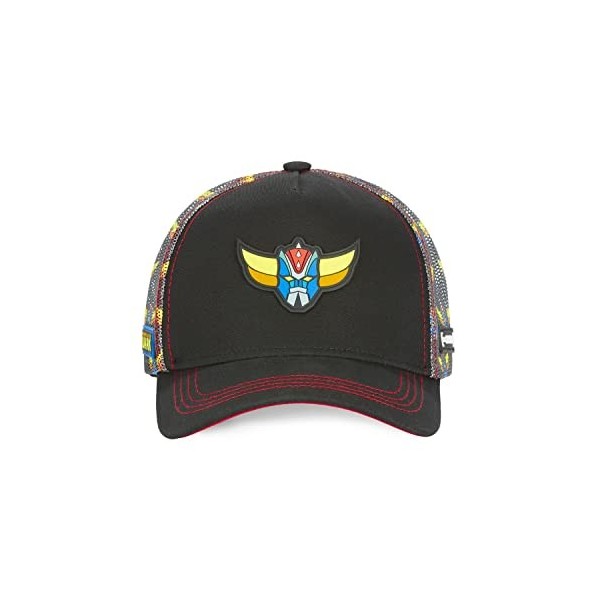 [ X ] CAPSLAB Casquette Homme & Femme Goldorak, Casquette Trucker, Doux, Athlétique et Original, Noir, Jaune, Bleu, Rouge, Ta