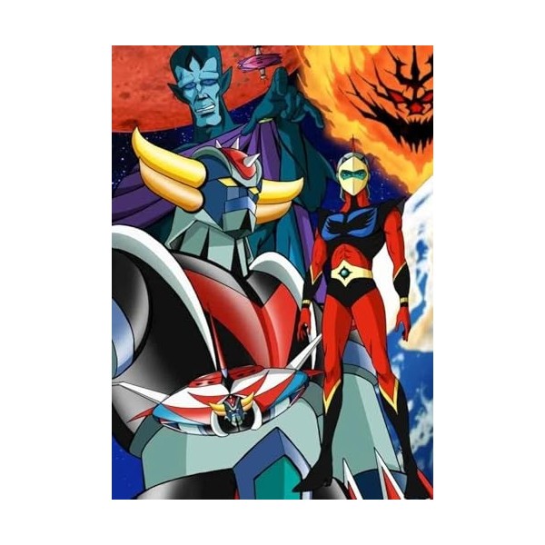 DECO Perso Poster personnalisé - Poster Goldorak - 30 x 42 cm - Décoration - Geek - Idée cadeau Saint Valentin - Amour