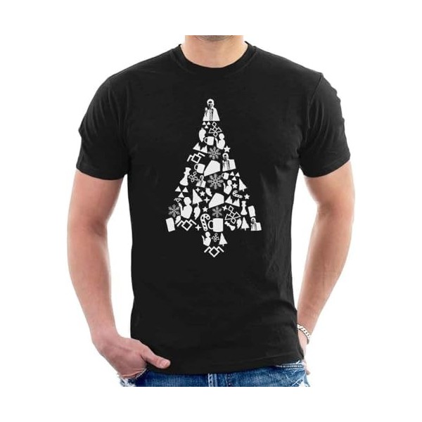 shallow Mens Goldorak V3 UFO Robo Grendizer 1975 T Shirt Black T-Shirts à Manches Courtes Medium 