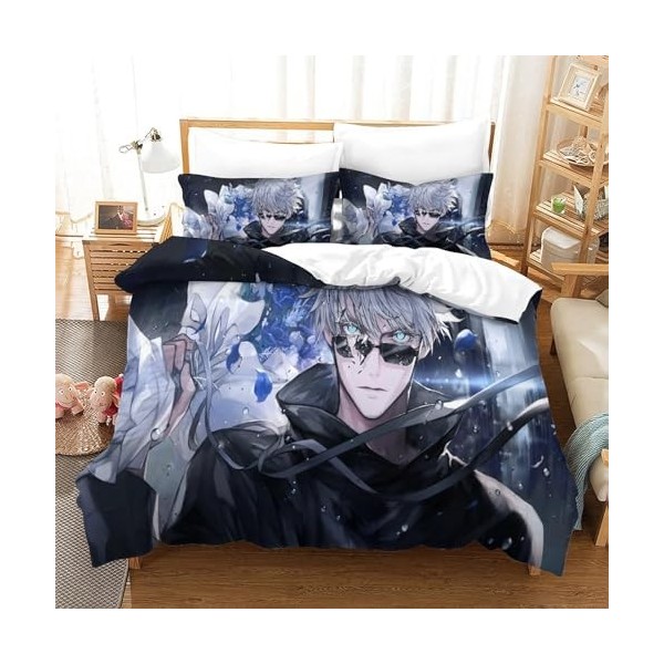 Anime Satoru Gojo Housse De Couette Imprim￩e en 3D, Ensemble De 3 Pi￨Ces pour La Literie, Housse De Couette Imprim￩e Artistiq
