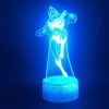 KJsdaADSA 3D Illusion Lampe Led Veilleuse Ufo Goldorak Smart Control Cadeau Chambre Décoratif Tactile Capteur Lumineux Base 7