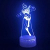 KJsdaADSA 3D Illusion Lampe Led Veilleuse Ufo Goldorak Smart Control Cadeau Chambre Décoratif Tactile Capteur Lumineux Base 7