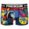 FREEGUN Calecon Boxer Homme Microfibre Goldorak, Rouge, Gris, Bleu, Marron Taille S