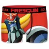 FREEGUN Calecon Boxer Homme Microfibre Goldorak, Rouge, Gris, Bleu, Marron Taille S