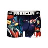 FREEGUN Calecon Boxer Homme Microfibre Goldorak, Rouge, Gris, Bleu, Marron Taille S