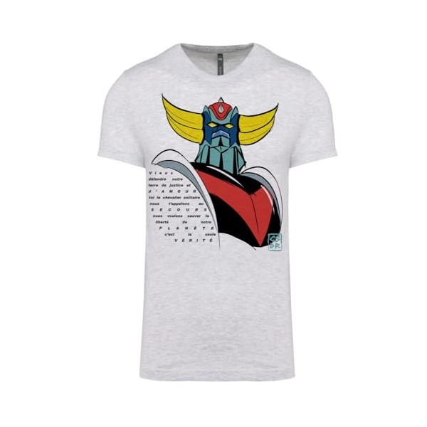 Tee shirt GOLDORAK imprimé, 100% coton, coupe droite