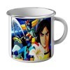 Mug Emaillé Metal Goldorak Grendizer Mecha UFO Robot Dessin Animé Vintage