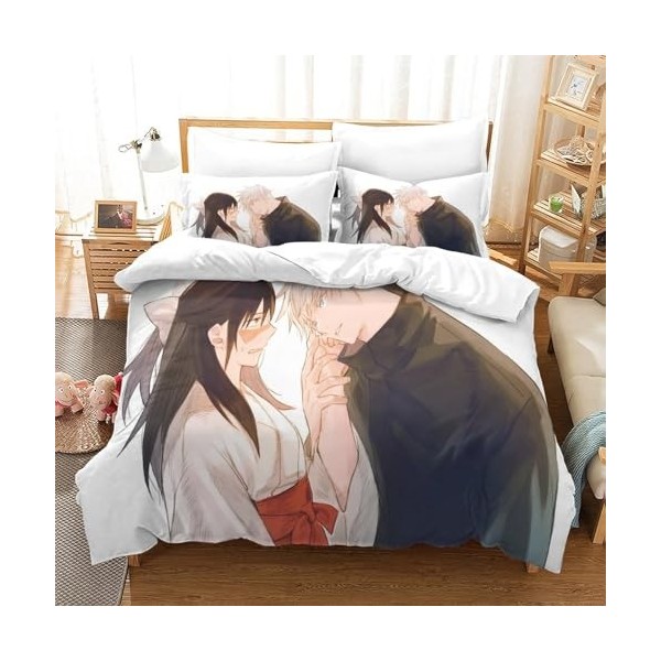 Anime Satoru Gojo Housse De Couette Imprim￩e en 3D, Ensemble De 3 Pi￨Ces pour La Literie, Housse De Couette Imprim￩e Artistiq