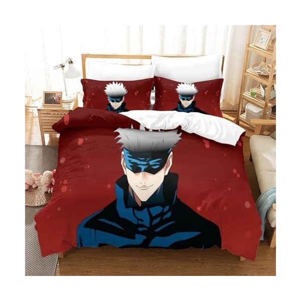 Anime Satoru Gojo Housse De Couette Imprim￩e en 3D, Ensemble De 3 Pi￨Ces pour La Literie, Housse De Couette Imprim￩e Artistiq