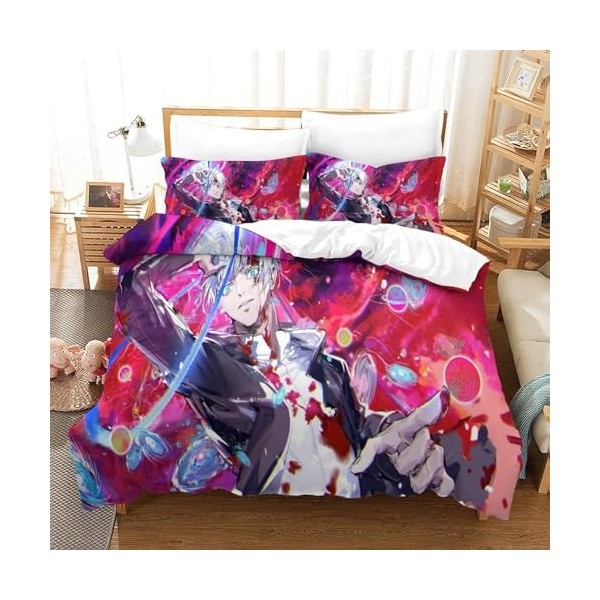Anime Satoru Gojo Housse De Couette Imprim￩e en 3D, Ensemble De 3 Pi￨Ces pour La Literie, Housse De Couette Imprim￩e Artistiq