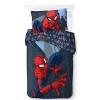 Jay Franco Marvel Spiderman Rues de la Ville, Parure de lit Enfant 200x200 cm, 100% Coton, lit 2 Places - Comprend 1 Housse d