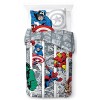 Jay Franco Marvel Spiderman Rues de la Ville, Parure de lit Enfant 200x200 cm, 100% Coton, lit 2 Places - Comprend 1 Housse d