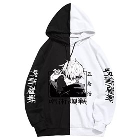 zhedu Jujutsu Kaisen Sweat à Capuche Imprimés Unisexe Sweatshirts Cool Cartoon Anime Casual Japanese Male Street S,Color 03 