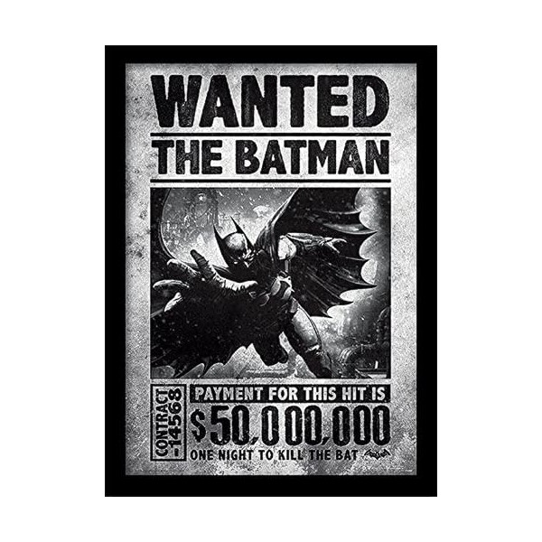 Batman Arkham Origins Wanted 30 x 40 cm Objet Souvenir