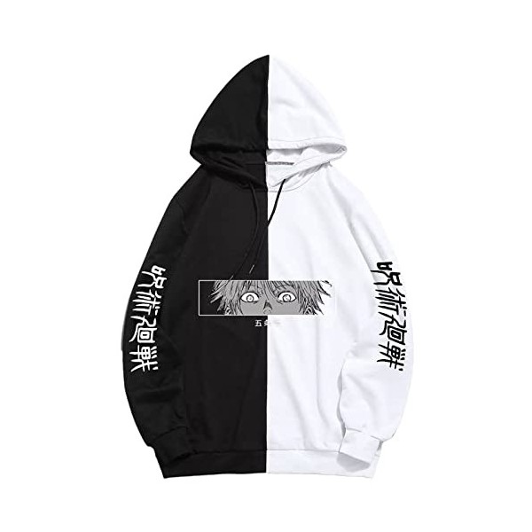 zhedu Jujutsu Kaisen Sweat à Capuche Imprimés Unisexe Sweatshirts Cool Cartoon Anime Casual Japanese Male Street S,Color 03 