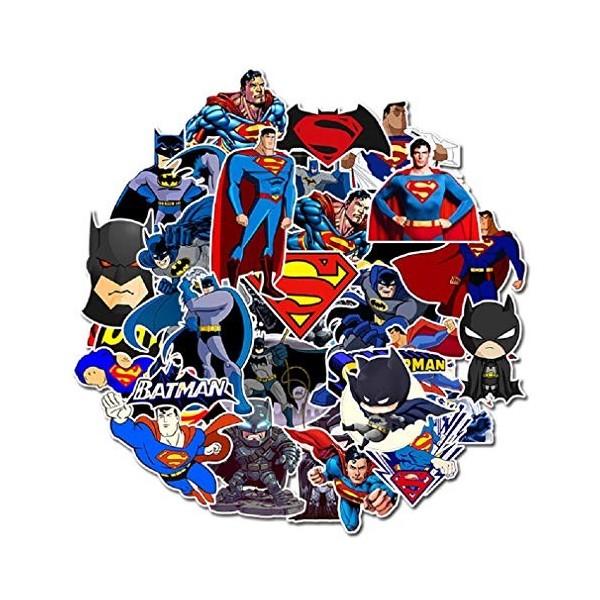 SetProducts Top Stickers ! Lot de 50 Stickers Marvel - Autocollants HD Non Vulgaires – Bomb, Super Heros, Hulk, Spiderman, Su