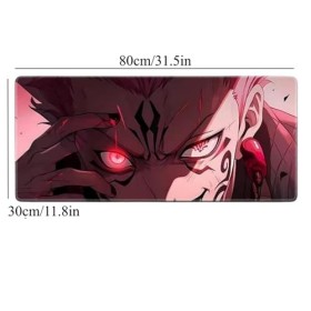 Jujutsu Kaisen Itadori Yuji Tapis de Souris Anime XXL, 800x300mm, Tapis de Souris Clavier imperméable et 3mm Base en Caoutcho