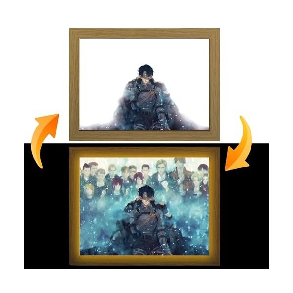 FunLake Jujutsu Kaisen LED Art – Gojo Satoru, Getou Suguru & Amanai Riko Edition, alimentation USB, 3 modes déclairage