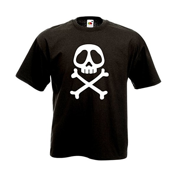 T-Shirt Tête de Mort Albator - Vintage Skull Retro 80s Geek XL 