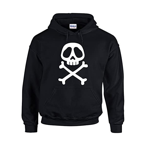FUNNY SHIRT Sweat à Capuche Albator Skull - Vintage Manga XL 