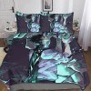 UKALOU Jujutsu Kaisen Housse De Couette 3D Parure De Lit, Housse De Couette Microfibre avec Fermeture À Glissière Et Taies D