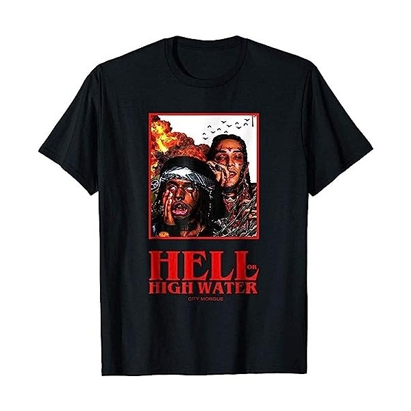 Mens Albator Captain Harlock Space Pirate and Actarus Duke Fleed Goldorak Grendizer T S Black T-Shirts à Manches Courtes X-L