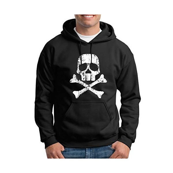 TShirt-People Albator Harlock Pirate Pull à Capuche Homme Harlock Daiba - Noir - Medium