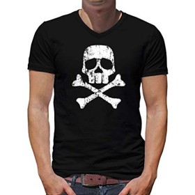 TShirt-People Albator Harlock Pirate Col V T-Shirt Homme Harlock Daiba - Noir - Large