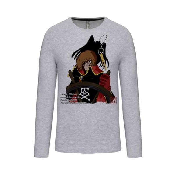 Tee shirt ALBATOR manches longues coupe droite unisexe M, BLANC 