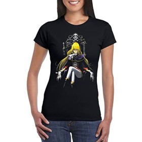 UZ Design Tee Shirt Queen Emeraldas Femme Enfant Albator Anime T Shirt Dessin Animé Année 80, Femme - XL