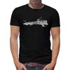 TShirt-People Albator Atlantis T-shirt pour homme Harlock Captain Anime - Noir - XXX-Large