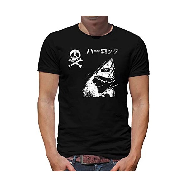 TShirt-People Albator Harokku T-Shirt Homme Harlock Manga - Noir - X-Large